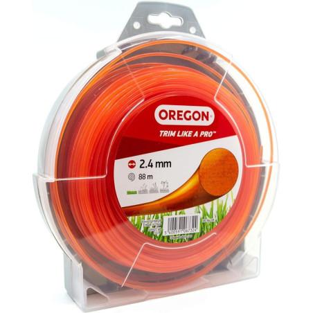 69-364-OR-2,4mm - 88m Fil rond nylon orange Oregon