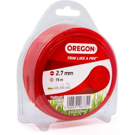 69-380-RD-2,7mm - 15m Fil rond nylon rouge Oregon