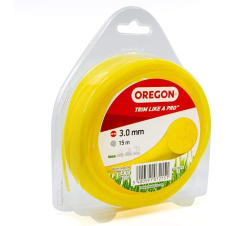 69-368-YE-3mm - 15m Fil rond nylon jaune Oregon