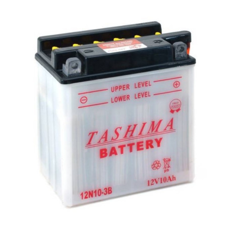 12N103B-Batterie plomb Tashima 12v - 10ah + à droite