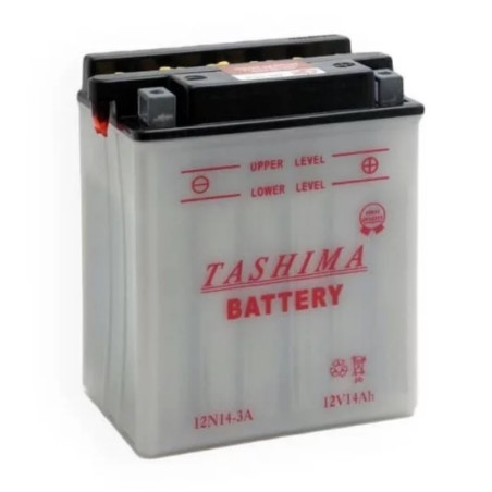 12N143A-Batterie plomb Tashima 12v - 14ah + à droite