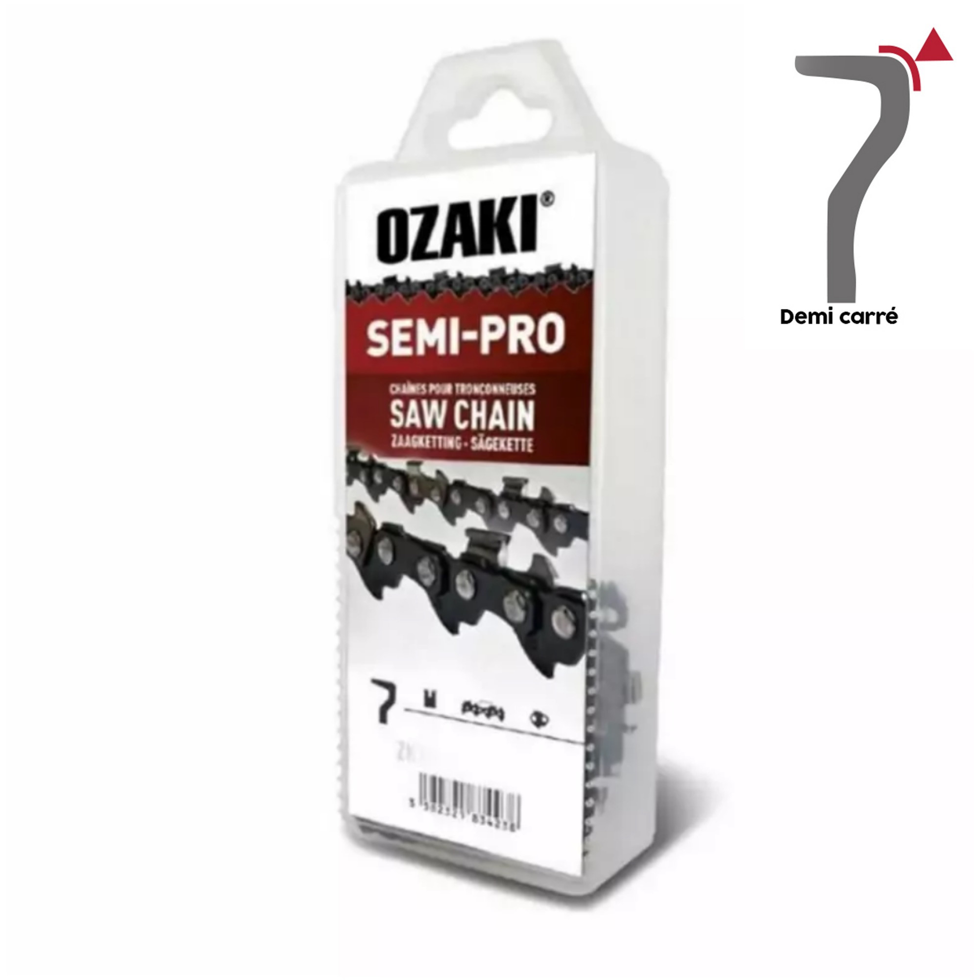 3/8-0,50 / 1,3mm low pro chaîne OZAKI semi-carrée