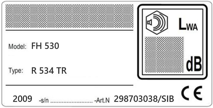 Tondeuse FH530 Type R534TR