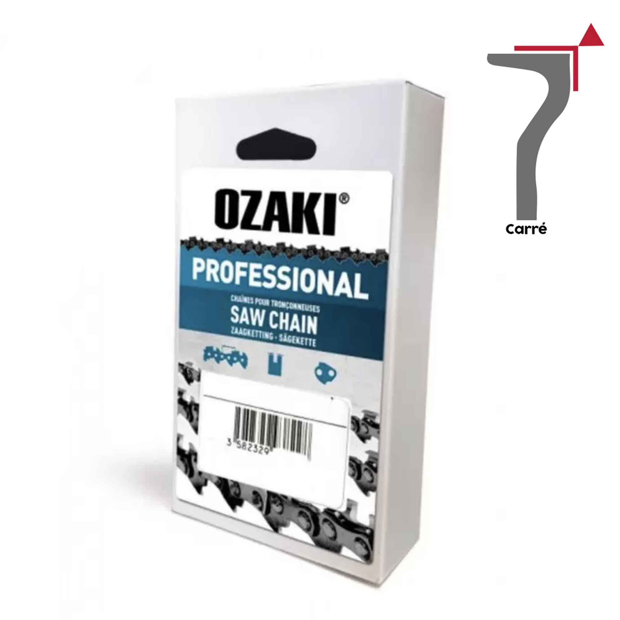 3/8-0,50 / 1,3mm chaîne OZAKI Pro carrée